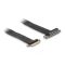 Delock PCI Expressz riser kártya x4 apa - x4 szlot 90 -os szögben kábellel 60 cm hosszú (88026)
