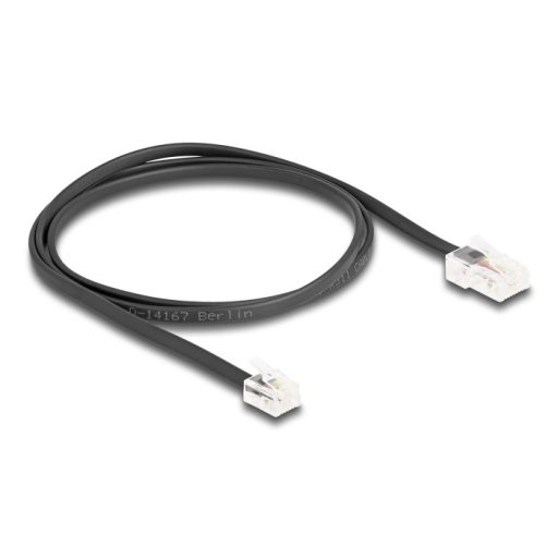 Delock Telefon kábel RJ45 apa - RJ11 apa fekete 1 m (88035)