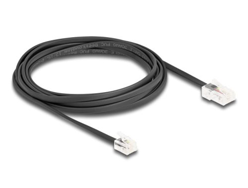 Delock Telefon kábel RJ45 apa - RJ11 apa fekete 3 m (88037)