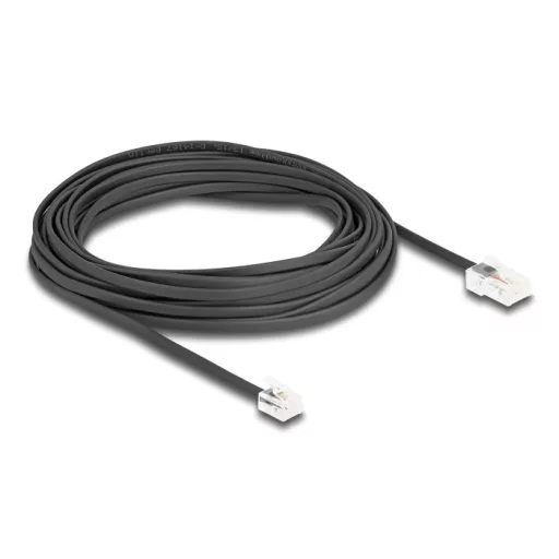 Delock Telefon kábel RJ45 apa - RJ11 apa fekete 10 m (88039)
