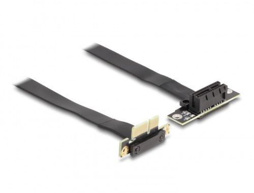 Delock PCI Expressz riser kártya x1 apa 90 -os szögben - x1 szlot 90 -os szögben kábellel 60 cm (88043)