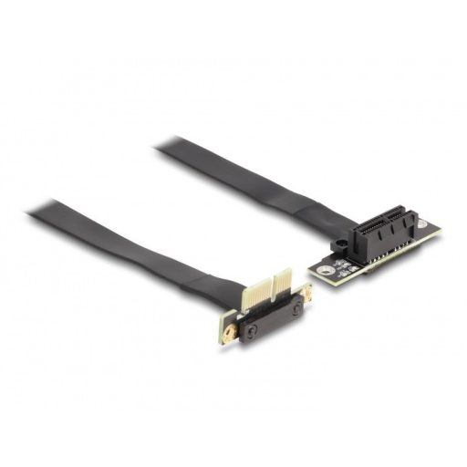 Delock PCI Expressz riser kártya x1 apa 90 -os szögben - x1 szlot 90 -os szögben kábellel 60 cm (88043)