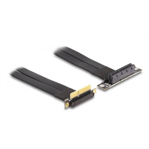 Delock PCI Expressz riser kártya x4 apa 90 -os szögben - x4 szlot 90 -os szögben kábellel 30 cm (88044)