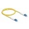 Delock Üvegszálas optikai kábel LC Duplex - LC Duplex egyszerű módozatú, OS2 hajlított, 2 m (88071)