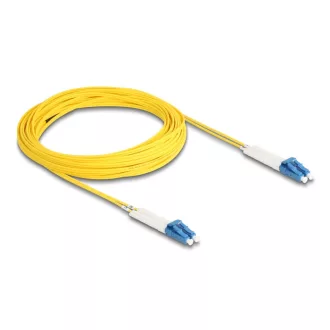   Delock Üvegszálas optikai kábel LC Duplex - LC Duplex egyszerű módozatú, OS2 hajlított, 10 m (88077)
