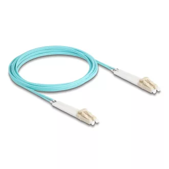   Delock Üvegszálas optikai kábel LC Duplex - LC Duplex egyszerű többszörös, OM3 hajlított, 3 m (88081)