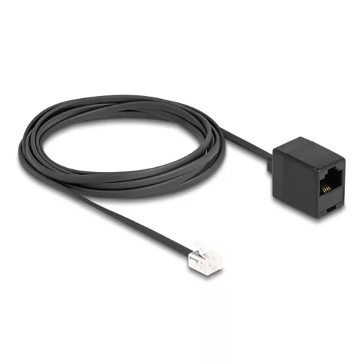 Delock Telefonkábel RJ11 apa - RJ45 anya, fekete, 3 m (88094)