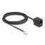 Delock Telefonkábel RJ11 apa - RJ45 anya, fekete, 3 m (88094)