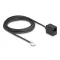 Delock Telefonkábel RJ11 apa - RJ45 anya, fekete, 5 m (88095)