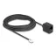Delock Telefonkábel RJ11 apa - RJ45 anya, fekete, 10 m (88096)