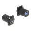 Delock D-típusú Modul USB 5 Gbps A-típusú hüvely - B-típusú hüvely csavarokkal fekete (88108)