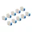 Delock Keystone Modul RJ45 anya - LSA Cat.6A eszközmentes kék 10 db-os szett (88113)
