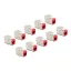 Delock Keystone Modul RJ45 anya - LSA Cat.6A eszközmentes piros 10 db-os szett (88115)