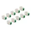 Delock Keystone Modul RJ45 anya - LSA Cat.6A eszközmentes zöld 10 db-os szett (88116)