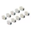 Delock Keystone Modul RJ45 anya - LSA Cat.6A eszközmentes szürke 10 db-os szett (88120)