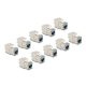 Delock Keystone Modul RJ45 anya - LSA Cat.6A eszközmentes szürke 10 db-os szett (88120)