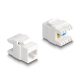 Delock Eszközmentes, borított Keystone modul RJ45 anya - LSA Cat.6A mini (88131)