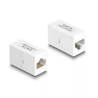   Delock Adapter RJ45 anya - RJ45 anya Cat.6 UTP, fehér (88133)
