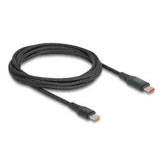   Delock USB 2.0 gyorstöltő kábel USB Type-C  apa - apa PD 3.1 140 W tápjelzővel, 1,20 m (88136)