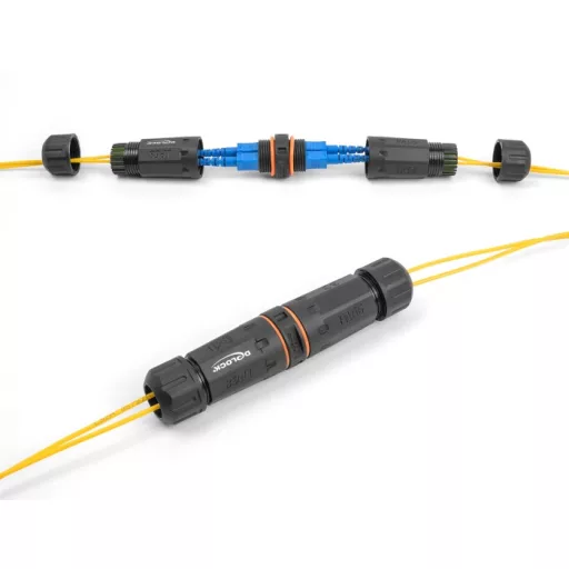 Delock Optikai szálas kábel csatlakoztató SC Duplex anya - SC Duplex anya APC M20 cérnával IP68 por és vízhatlan (88148)