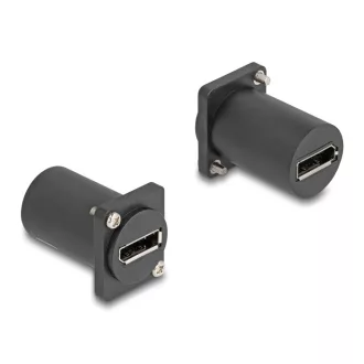   Delock D-típusú modul DisplayPort anya - anya 4K fekete (88154)