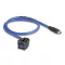Delock Keystone modul, USB 5 Gbps A-csatlakozóhüvely   USB Type-C  típusú apa, kábellel 0,5 m (88156)