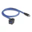 Delock Keystone modul, USB 5 Gbps A-csatlakozóhüvely   USB Type-C  típusú apa, kábellel 0,5 m (88156)