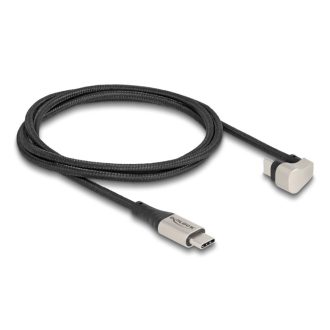   Delock USB 2.0 Kábel USB Type-C  apa - apa 180 -ban hajlított 1 m PD 3.0 60 W (88159)