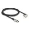 Delock USB 2.0 Kábel USB Type-C  apa - apa 180 -ban hajlított 2 m PD 60 W (88160)