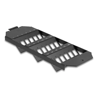   Delock Optikai szálas foglalat 18 portos SC Simplex / LC Duplex párosítókhoz fekete (88163)