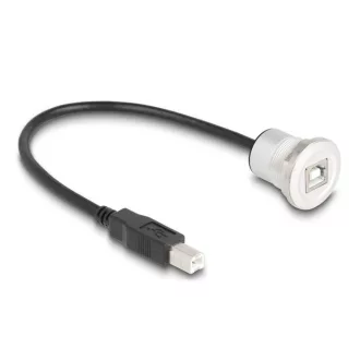   Delock USB 2.0 B-típusúbeépített anya kábelcsatlakozóval 30 cm, alumínium (88182)