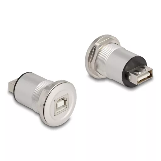 Delock USB 2.0 A-típusú   B-típusú beépített anya alumínium (88194)