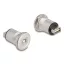 Delock USB 2.0 A-típusú   B-típusú beépített anya alumínium (88194)