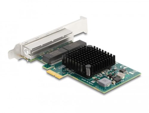 Delock PCI Express x1 kártya 4 x RJ45 Gigabit LAN BCM (88207)