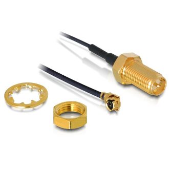   Delock RP-SMA csatlakozó szereléshez > MHF/U.FL dugó 500 mm (88408)