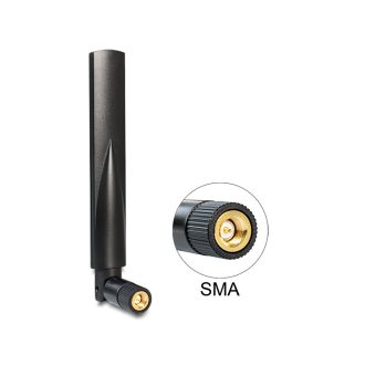   Delock GSM / UMTS SMA antenna with flexibilis, fekete (88416)