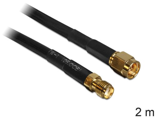 Delock SMA antenna kábel, low loss, 2 m CFD200 (88443)