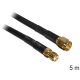 Delock SMA antenna kábel, low loss, 5 m CFD200 (88444)