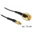 Delock MMCX csatlakozódugó > RP-SMA Jack adapter, 120 mm (88471)
