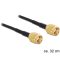 Delock RP-SMA csatlakozódugó > RP-SMA csatlakozódugó adapter, 320 mm (88475)