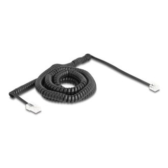   Delock Telefon csavart kábel RJ11 apa - RJ45 apa fekete színű 10 m (88482)