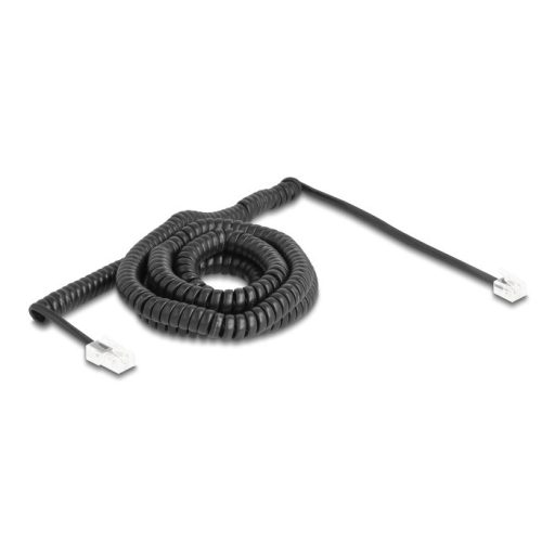 Delock Telefon csavart kábel RJ11 apa - RJ45 apa fekete színű 10 m (88482)