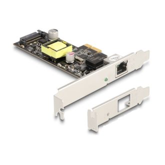   Delock PCI Express x1 kártya - 1 x 2,5 Gigabit LAN PoE+ (88506)