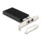 Delock PCI Express x8 hálózati kártya 10 Gigabit LAN 2 x RJ45 X540