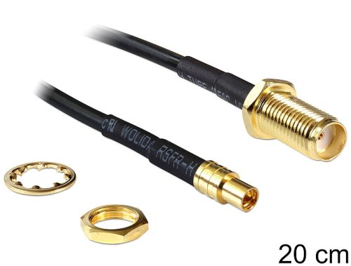 Delock SMA jack > MMCX jack, 200 mm (88579)