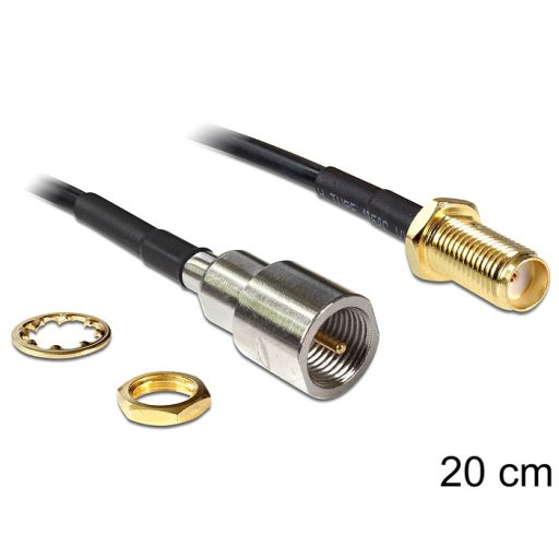 Delock antennakábel SMA csatlakozódoboz> FME dugó 200 mm (88587)