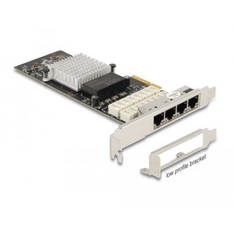   Delock PCI Express x4 Kártya - 4 x RJ45 Gigabit LAN porthoz Bypass (88610)