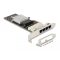 Delock PCI Express x4 Kártya - 4 x RJ45 Gigabit LAN porthoz Bypass (88610)
