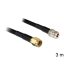Delock RP-SMA dugó > N jack LMR195, 3 m (88686)