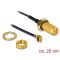 Delock antenna kábel RP-SMA csatlakozóelem> MHF /U.FL-LP-068 Kompatibilis dugó 200 mm 1.13 Menet hos (88746)
